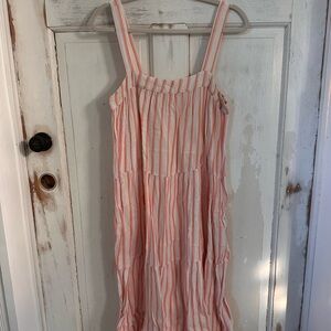 Marine Layer Striped Top in Pink and Orange